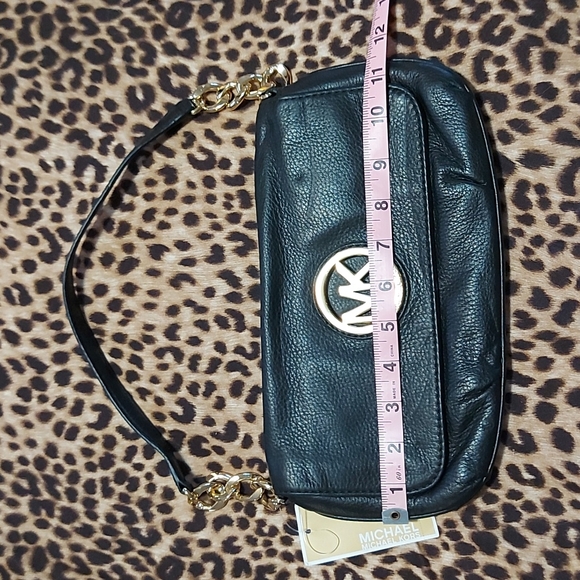 Michael Michael Kors Fulton Leather Small Chain Shoulder Flap Bag NWT - Picture 5 of 13